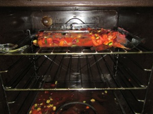 My poor exploded casserole!